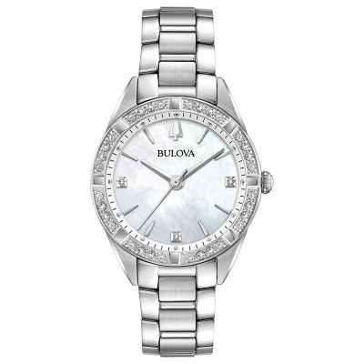 Bulova® Analoog 'Diamonds' Dames Horloge 96R228