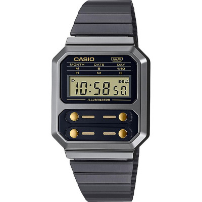 Casio® Digitaal 'Casio collection vintage' Heren Horloge A100WEGG-1A2EF