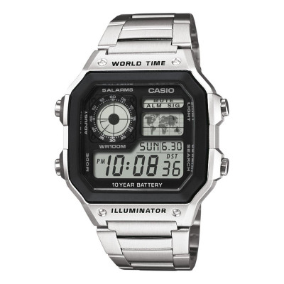 Casio® Digitaal 'Casio collection' Heren Horloge AE-1200WHD-1AVEF