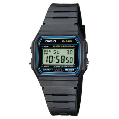Casio® Digitaal 'Casio collection' Heren Horloge F-91W-1YER