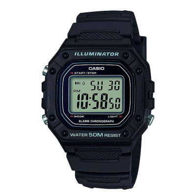 Casio® Digitaal 'Casio collection' Heren Horloge W-218H-1AVEF