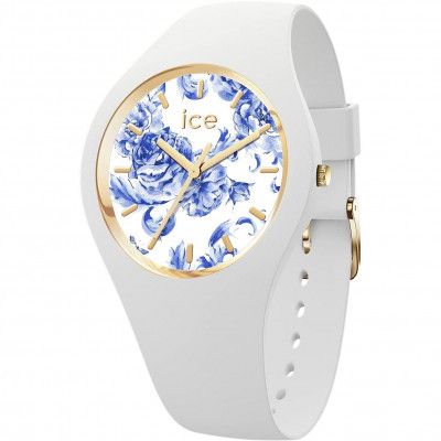 Ice Watch® Analoog 'Ice blue - white porcelain' Dames Horloge (Small) 019226