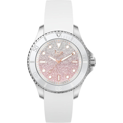 Ice Watch® Analogue 'Ice Steel - Lo White Pink' Women's Watch (Small) 020371