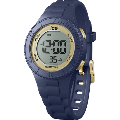 Ice Watch® Digitaal 'Ice digit - dark blue gold' Kind Horloge (Small) 021618
