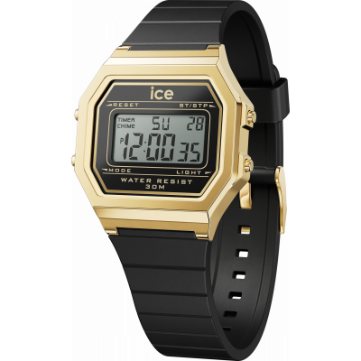Ice Watch® Digitaal 'Ice digit retro - black gold' Dames Horloge (Small) 022064