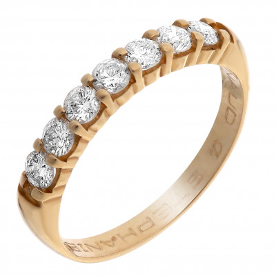 Orphelia® Dames Geelgoud 18K Ring (sieraad) - Goudkleurig RD-3076