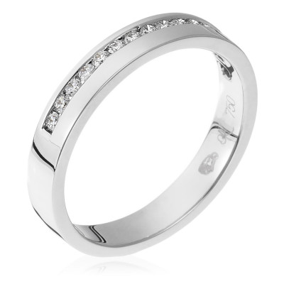Orphelia® Dames Witgoud 18K Ring (sieraad) - Zilverkleurig RD-3243