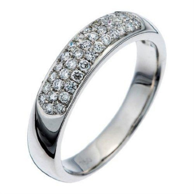 Orphelia® Dames Witgoud 18K Ring (sieraad) - Zilverkleurig RD-3356