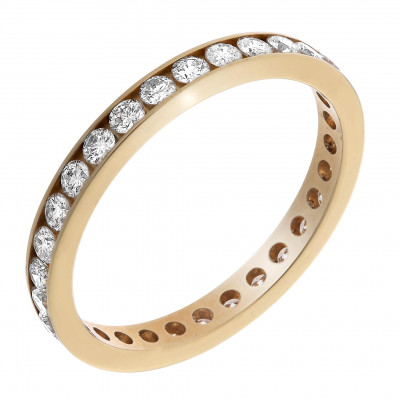 Orphelia® Dames Geelgoud 18K Ring (sieraad) - Goudkleurig RD-3406