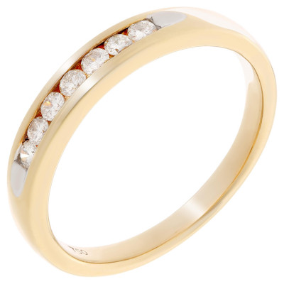 Orphelia® Dames Geelgoud 18K Ring (sieraad) - Goudkleurig RD-3704