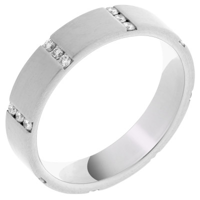 Orphelia® Dames Witgoud 18K Ring (sieraad) - Zilverkleurig RD-B3308/1