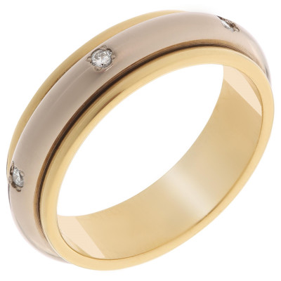 Orphelia® Dames Geelgoud 18K Ring (sieraad) TRD-DA05/B/DE