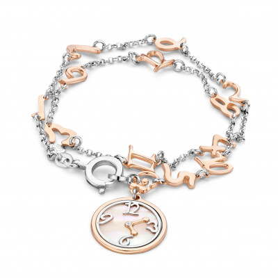 Orphelia® Dames Zilver 925 925 Armband (sieraad) - Zilver/Rosé ZA-7174