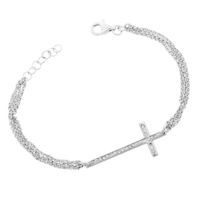 Orphelia® Dames Zilver 925 925 Armband (sieraad) - Zilverkleurig ZA-7196