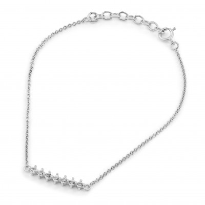 Orphelia® 'Shine' Dames Zilver 925 925 Armband (sieraad) - Zilverkleurig ZA-7546