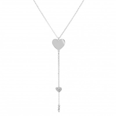 Orphelia® 'Heart' Dames Zilver 925 925 Collier - Zilverkleurig ZK-7384