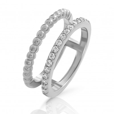 Orphelia® 'Chic' Dames Zilver 925 925 Ring (sieraad) - Zilverkleurig ZR-7537