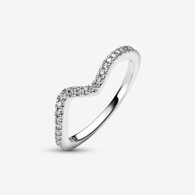 Pandora® 'Wave' Dames Zilver 925 925 Ring (sieraad) - Zilverkleurig 192539C01