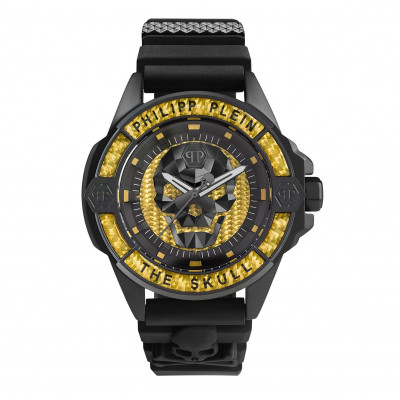 Philipp Plein® Analoog 'The $kull carbon fiber' Heren Horloge PWAAA1922