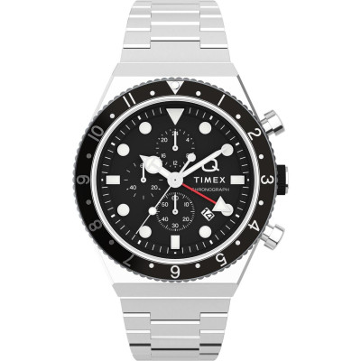 Timex® Chronograaf 'Q gmt chrono' Heren Horloge TW2V69800