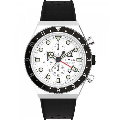 Timex® Chronograaf 'Q gmt' Heren Horloge TW2V70100