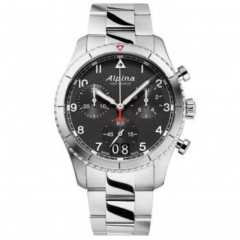 Alpina® Chronograaf 'Startimer pilot' Heren Horloge AL-372BW4S26B