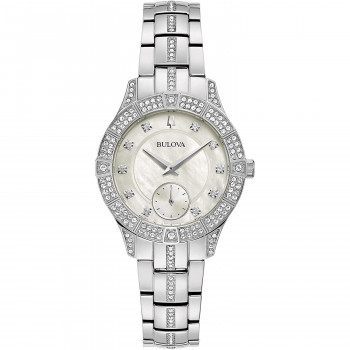 Bulova® Analoog 'Phantom crystal' Dames Horloge 96L291