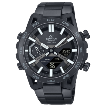 Casio® Analoog En Digitaal 'Edifice' Heren Horloge ECB-2000DC-1BEF