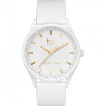 Ice Watch® Analoog 'Ice solar power - white gold' Dames Horloge (Small) 018474