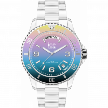 Ice Watch® Analoog 'Ice clear sunset - digitalism' Unisex Horloge (Medium) 021434