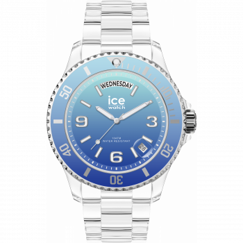 Ice Watch® Analoog 'Ice clear sunset - turquoise' Unisex Horloge (Medium) 021435