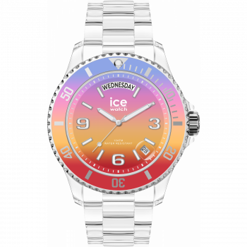 Ice Watch® Analoog 'Ice clear sunset - energy' Unisex Horloge (Medium) 021436