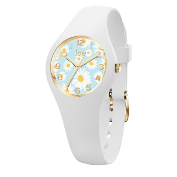 Ice Watch® Analoog 'Ice flower - white daisy' Meisjes Horloge (Extra Small) 021732