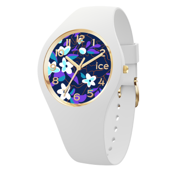 Ice Watch® Analoog 'Ice flower - digital purple' Dames Horloge (Small) 021734
