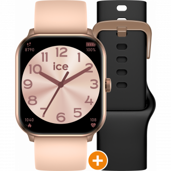 Ice Watch® Digitaal 'Ice smart - ice 1.0 - rg - 2 bands - nude - black' Unisex Horloge 022250