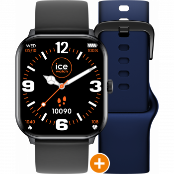 Ice Watch® Digitaal 'Ice smart - ice 1.0 - black - 2 bands - black - navy' Unisex Horloge 022253