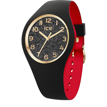 Ice Watch® Analoog 'Ice loulou - black glitter chic' Dames Horloge (Small) 022326
