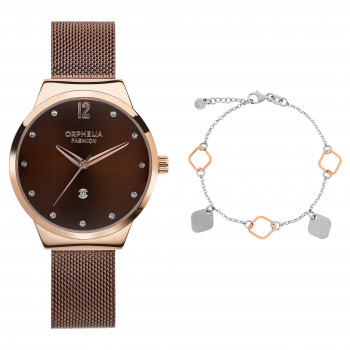 Orphelia Fashion® Analoog Dames Horloge SET-714813/BR
