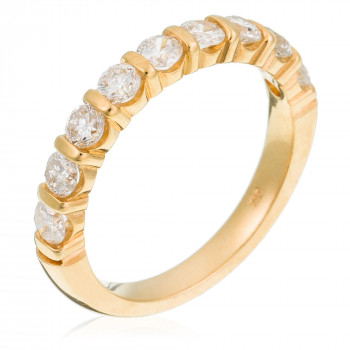 Orphelia® Dames Geelgoud 18K Ring (sieraad) - Goudkleurig RD-3013