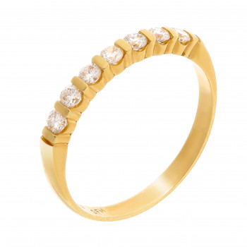 Orphelia® Dames Geelgoud 18K Ring (sieraad) - Goudkleurig RD-3023