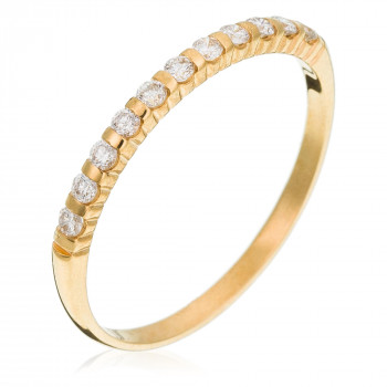 Orphelia® Dames Geelgoud 18K Ring (sieraad) - Goudkleurig RD-3027