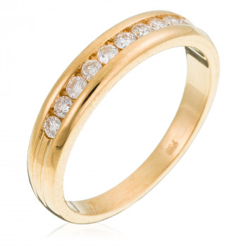 Orphelia® Dames Geelgoud 18K Ring (sieraad) - Goudkleurig RD-3046