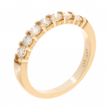 Orphelia® Dames Geelgoud 18K Ring (sieraad) - Goudkleurig RD-3050