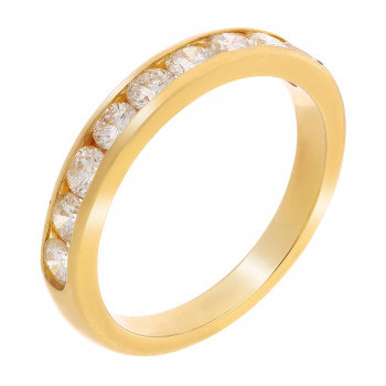 Orphelia® Dames Geelgoud 18K Ring (sieraad) - Goudkleurig RD-3053