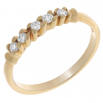 Orphelia® Dames Geelgoud 18K Ring (sieraad) - Goudkleurig RD-33218