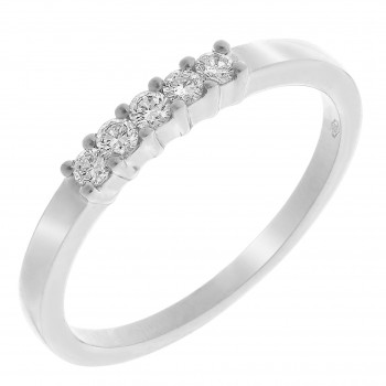 Orphelia® Dames Witgoud 18K Ring (sieraad) - Zilverkleurig RD-33219/1