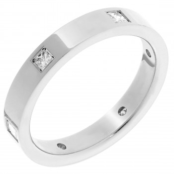 Orphelia® Dames Witgoud 18K Ring (sieraad) - Zilverkleurig RD-33330/1