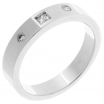 Orphelia® Unisex Witgoud 18K Ring (sieraad) - Zilverkleurig RD-33331/1