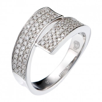 Orphelia® Dames Witgoud 18K Ring (sieraad) - Zilverkleurig RD-3373