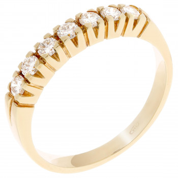 Orphelia® Dames Geelgoud 18K Ring (sieraad) - Goudkleurig RD-3904